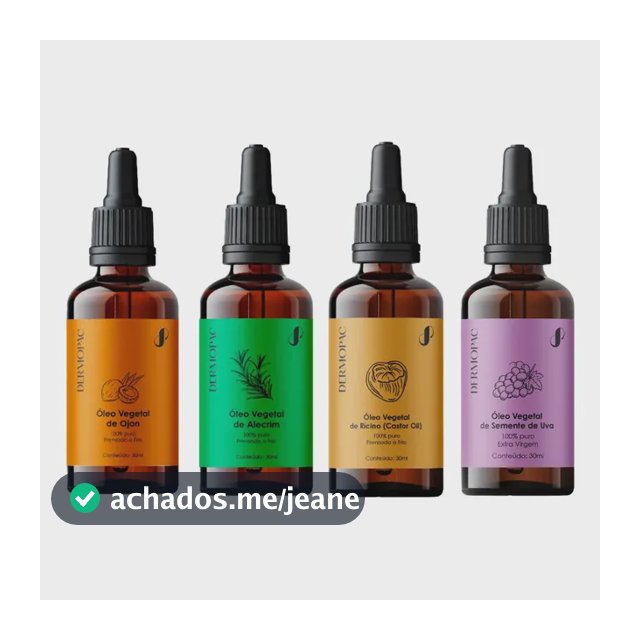 Kit Óleo Vegetal Ojon Alecrim, Rícino E Semente De Uva 30ml