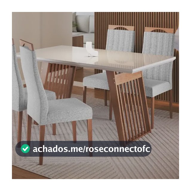 Conjunto Sala De Jantar Moscou Com 4 Cadeiras Grecia Madetal