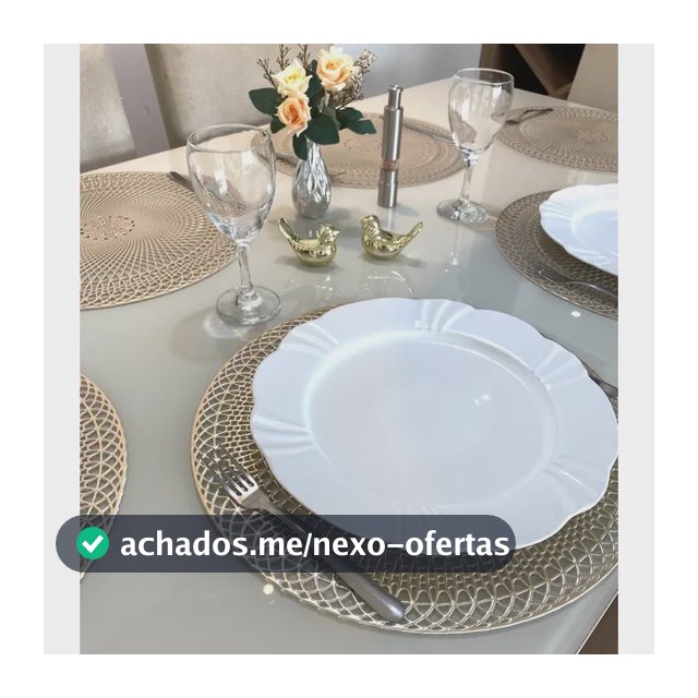 Jogo Americano Redondo 6 Lugares Sousplat Mesa Posta Promoçã