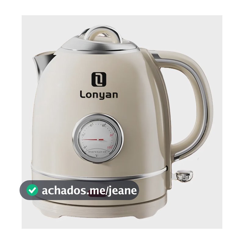 Chaleira Elétrica Lgr-8015b Sus304 1355w 1.5l Com Termômetro Bege 127v
