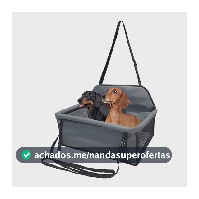 Assento Para Viajar 2 Pets Até 20kg Cães Gato Carro Cadeira