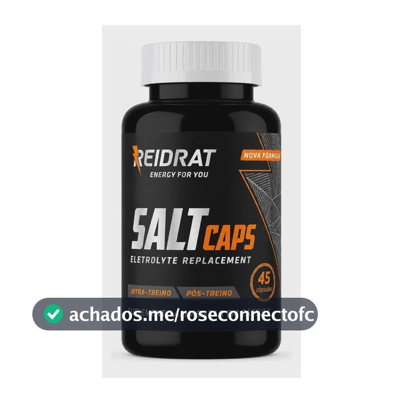 Cápsulas de Sal Reidrat Salt para Reidratação Sem Sabor
