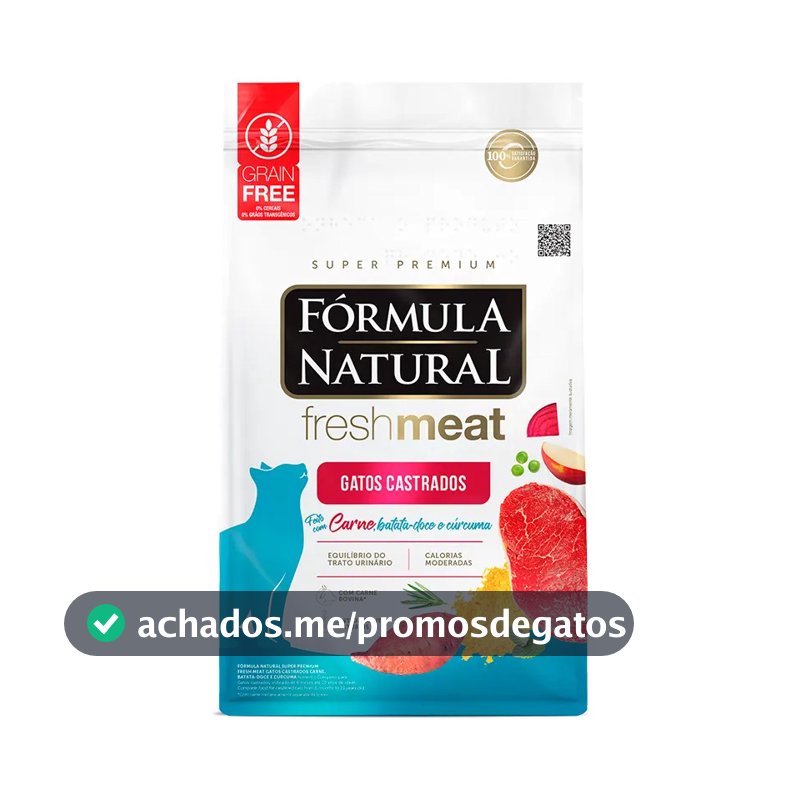 Formula Natural Fresh Meat Gato Castrado Carne 10,1kg