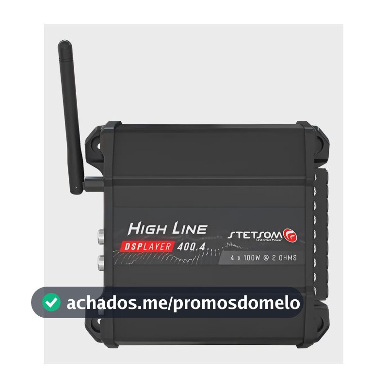 Módulo Amplificador Multiplayer Hl400.4 Dsplayer Lançamento Preto