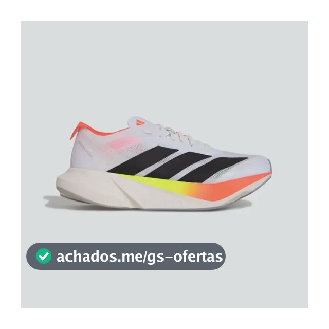 Tênis Masculino Adizero Drive Rc adidas Ftwwht/cblack/solred Liso 40 Br