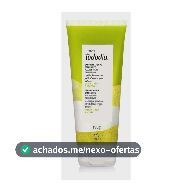 Esfoliante Corporal Natura Tododia Capim Limão E Hortelã