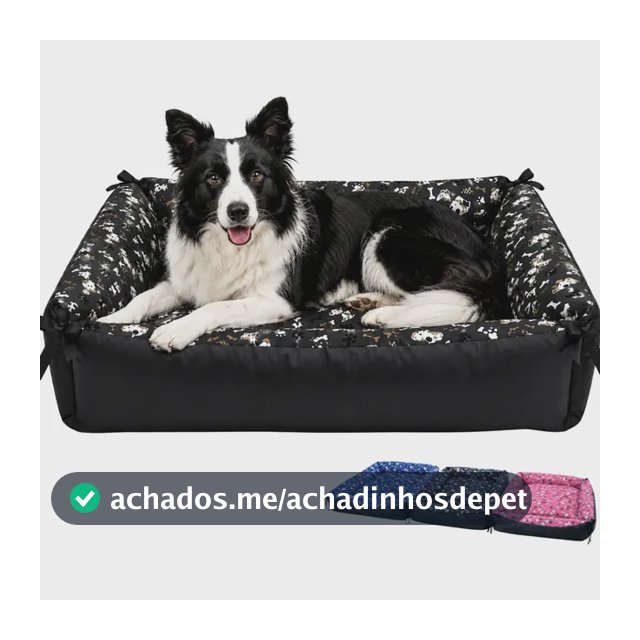 Colchão Cachorro Grande 90x60 Lavável Base Impermeável - Patas Fiéis