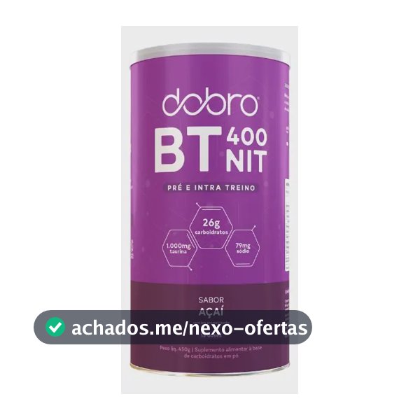 Suplemento em pó Dobro Sport Protein Carboidrato,Nitrato sabor Açaí x 450g