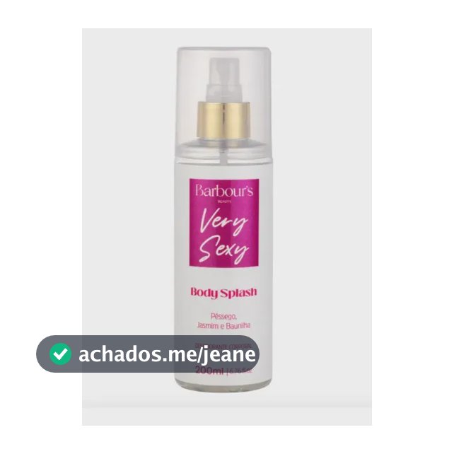 Body Splash Very Sexy - Barbour's Beauty - 200 Ml - Spray