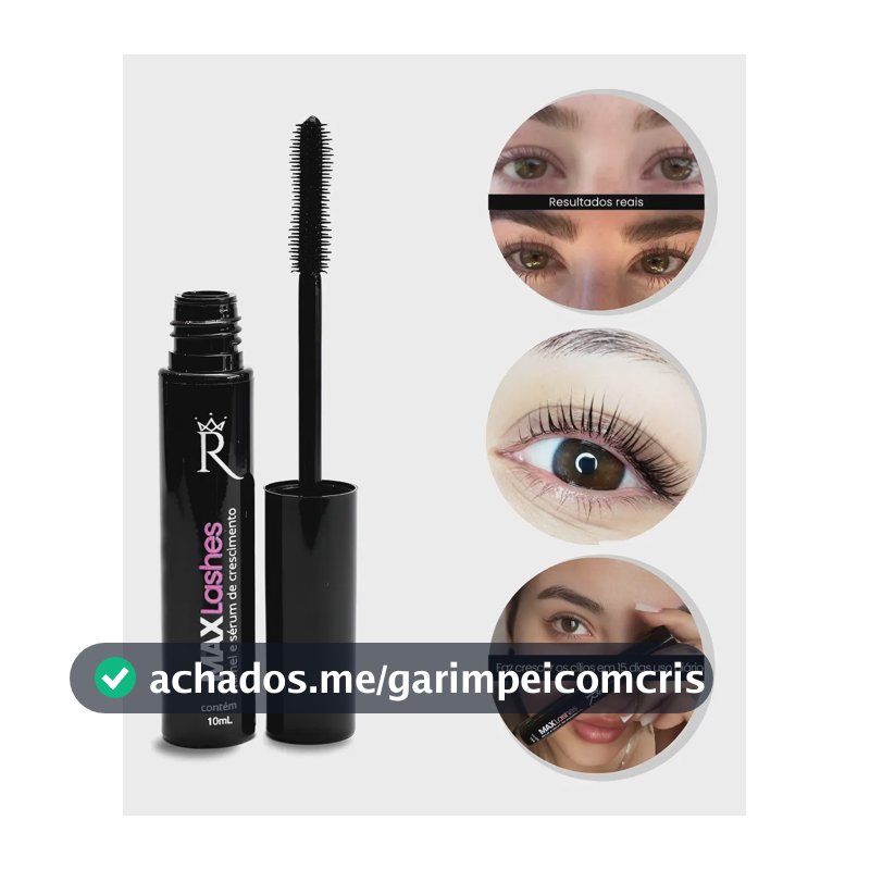 Max Lashes 2em1 Sérum De Tratamento E Rimel Preto