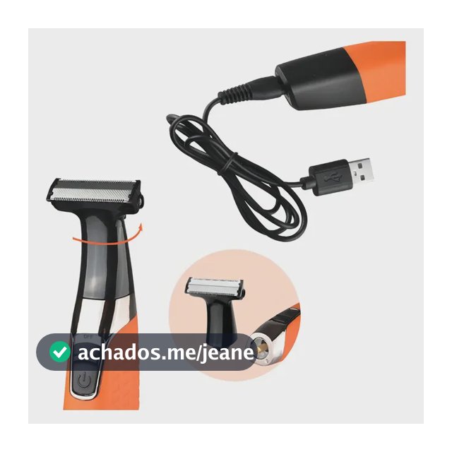 Maquininha 3 Em 1 Kemei KM-1910 Aparador Pelo Corpo Água Resistente