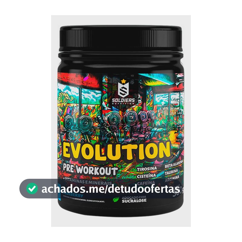 Pré-treino Evolution 300G Termogênico Blueberry - Soldiers Nutrition