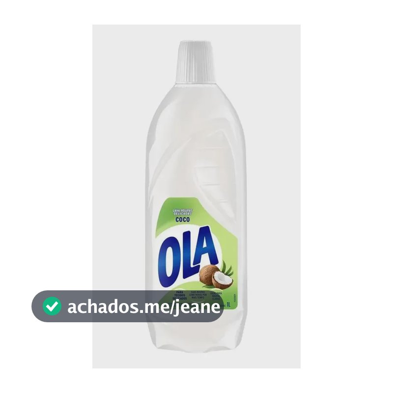 Sabão Líquido Ola Coco para Roupas Finas e Delicadas 1l