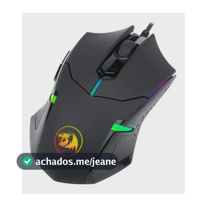 Mouse Gamer Redragon Centrophorus 2 Rgb Pto Preto