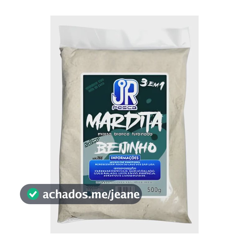 Massa JR Pesca Mardita 500g Para Tambaqui Pacu Tilápia Peixe Fundo