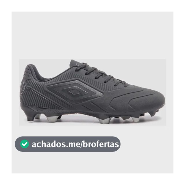 Chuteira Campo Umbro Attak Iii Unissex Futebol Preto 40 Br
