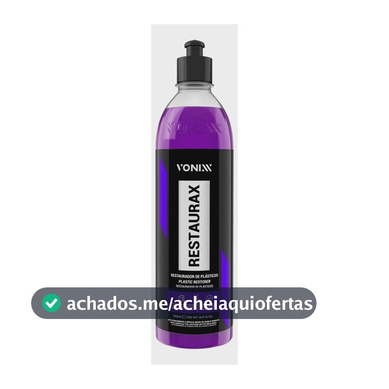 Restaurador De Plásticos Automotivo Restaurax 500ml - Vonixx