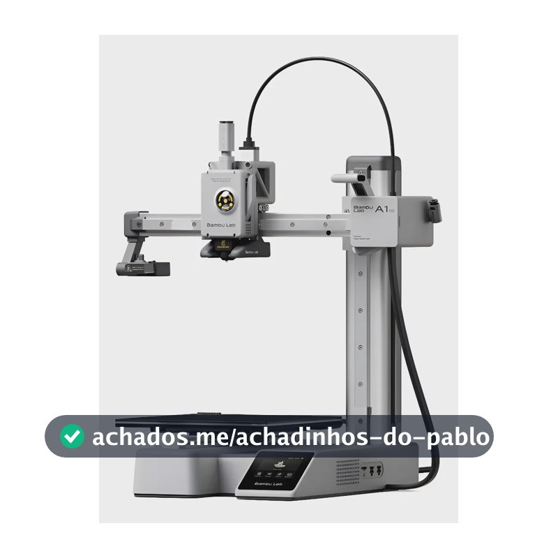 Impressora 3d Bambu Lab A1 Mini Sem Ams + Suporte E Assisten 127/220v Cinza