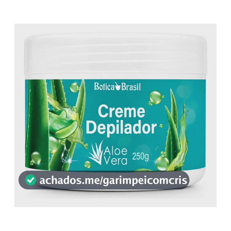 Creme Depilatório Corporal Aloe Vera 250g Botica Brasil Normal