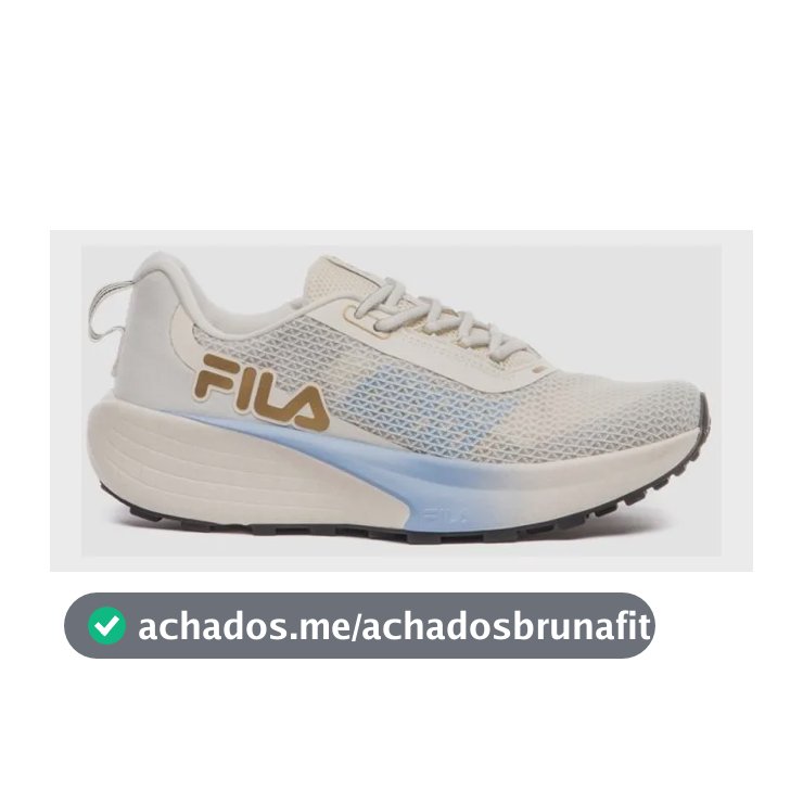 Tênis Esportivo Feminino Skywind Fila Bege/azul Celeste/dourado Liso 37 Br