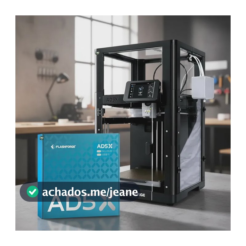 Impressora 3d Flashforge Ad5x Corexy + Kit Fechamento Preto