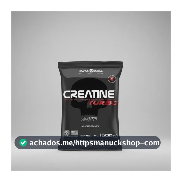 Creatine Turbo 500g Refil Black Skull USA Sem Sabor