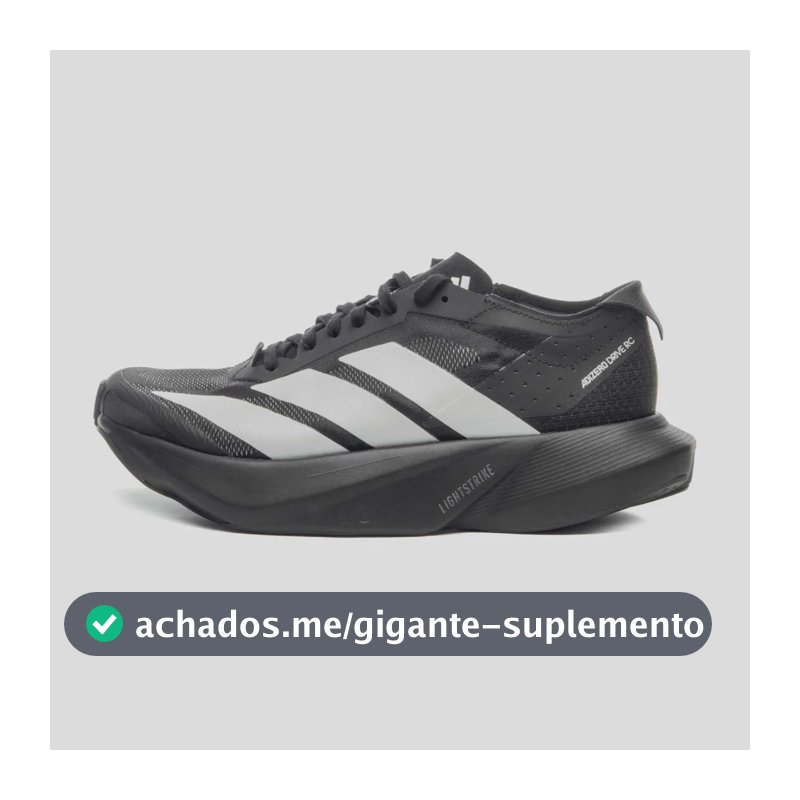 Tênis Masculino Adizero Drive Rc adidas Preto Liso 41 Br