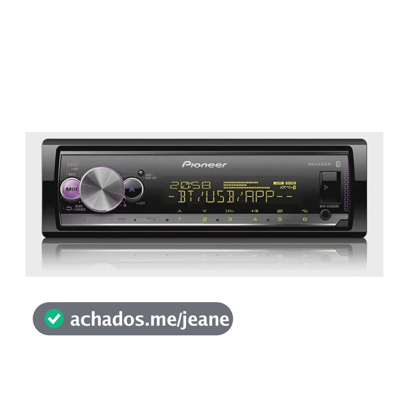 Som Automotivo Pioneer Mvh-x3000br Bluetooth Usb