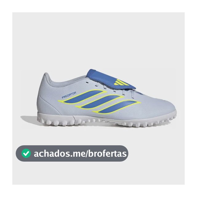 Chuteira Society Masculina Predator Club adidas Azul 40 Br