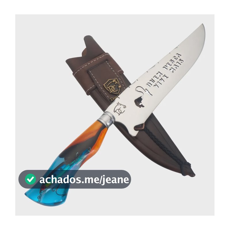 Faca Artesanal Com Gravação Grátis  Quem Pesca Vive Mais Aço
