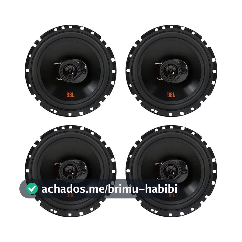 Kit 4 Falantes 6 Polegadas Jbl 6trfx55 Triaxial 220w 4 Ohms Cor Preto