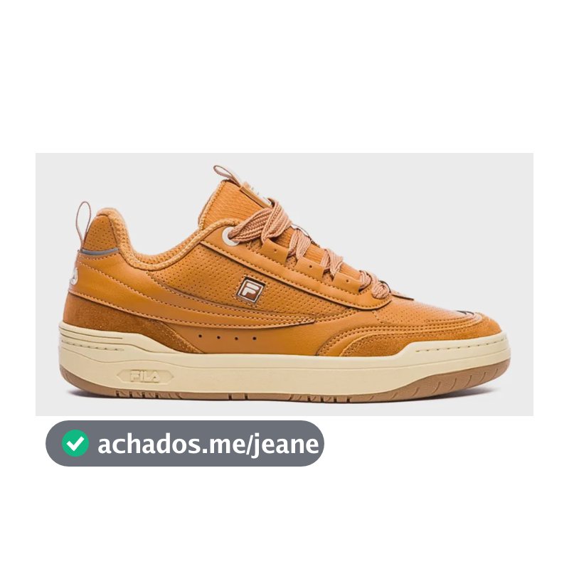 Tênis Masculino Fila X2k Couro Camurça Casual Original Caramelo Escuro/bege 41 Br