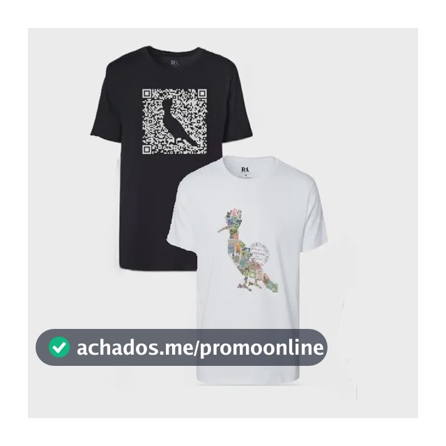Kit 2 Camisetas Algodão Estampa Pica-pau Reserva Branco P