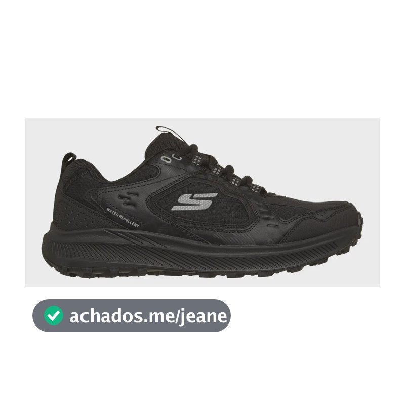 Tênis  De Trilha Masculino Ridgestar Skechers Preto Liso 38 Br