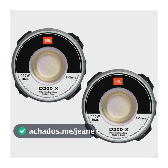 Par Driver D200x Jbl Original Selenium 110w Som Automotivo