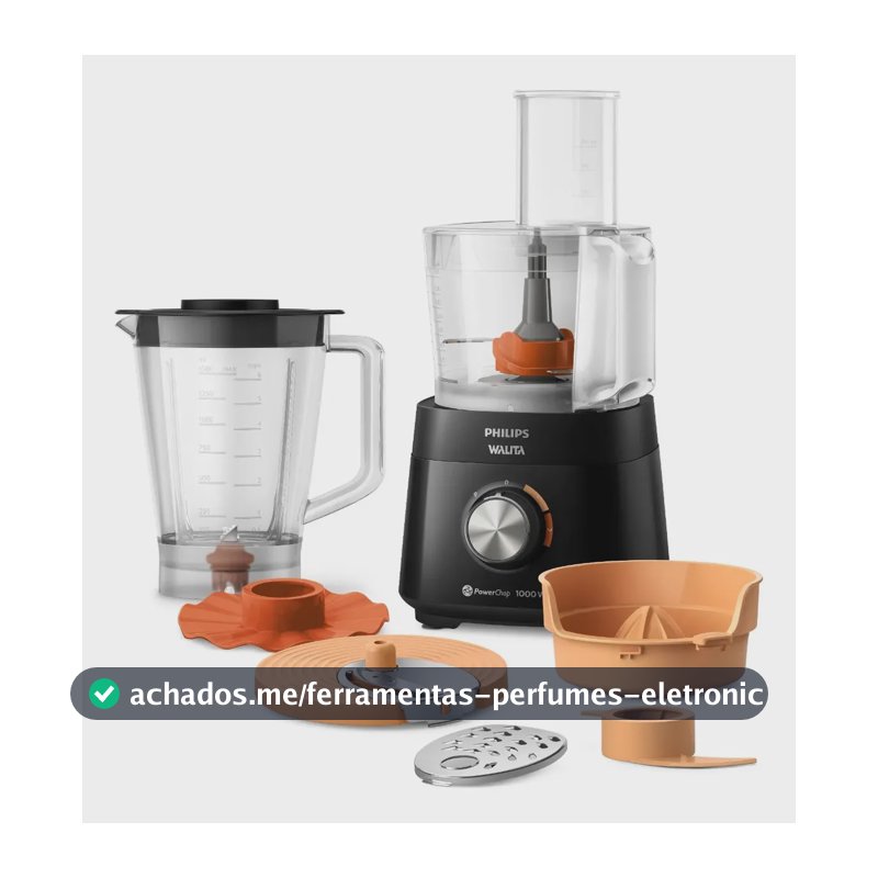 Processador Walita Preto 1000w - Hr7304/92 Preto
