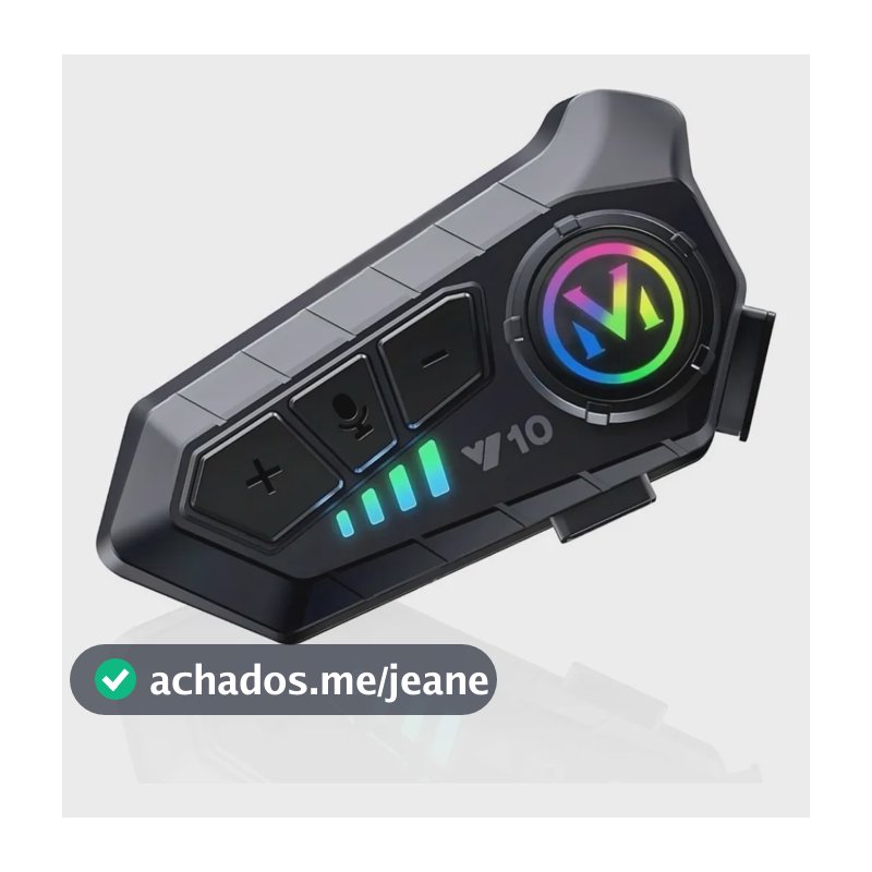 Intercomunicador Bluetooth Y10 Para Capacete  Som Hi-fi, Co