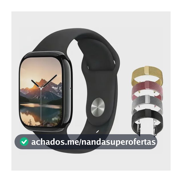 Smartwatch Mede Pressão Notifica Original Mini 41mm Gps