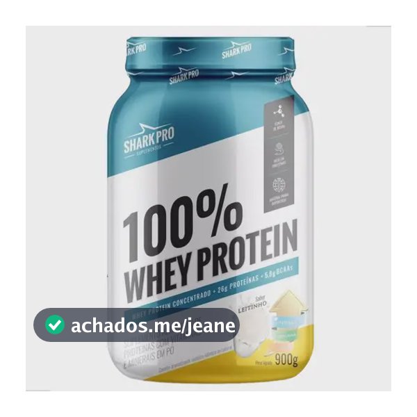 Whey Protein 100% 900g Sabor Leitinho Shark Pro