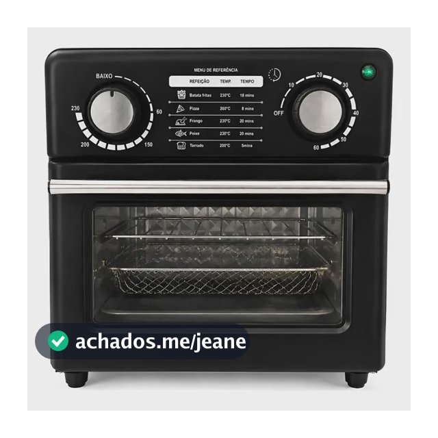 Air Fryer Forno 10 Litros Com Funções De Fritar E Assar