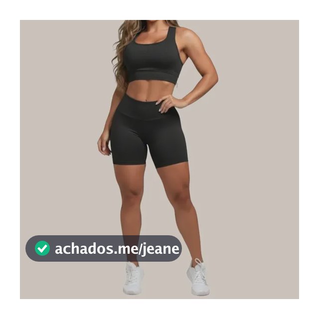 Conjunto Top E Short Moda Fitness Roupas Feminina Academia