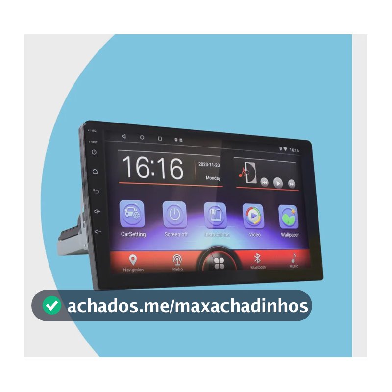 Multimídia Android Carplay AliRon Universal Tela 9 polegadas 2gb 32gb Automotivo
