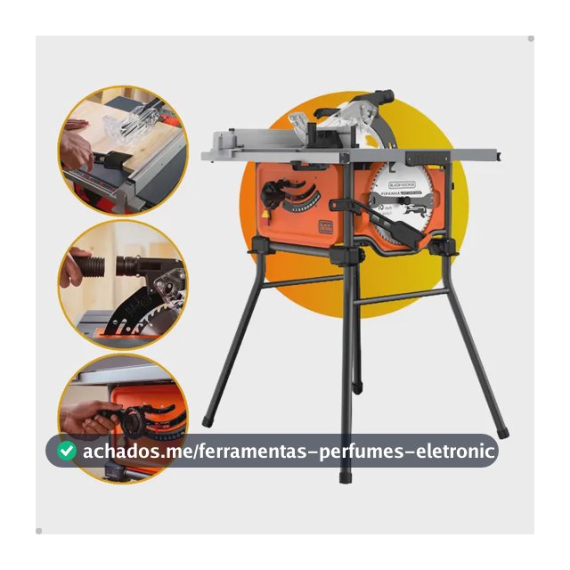 Serra De Mesa Bancada Circular 1800w Máquina 10 Polegadas