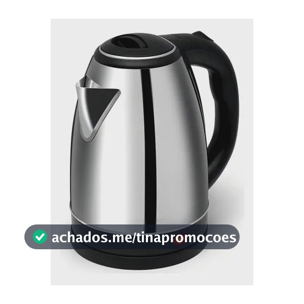 Chaleira Elétrica Inox Jarra 1,8 Litros Prateado 220v 1500w