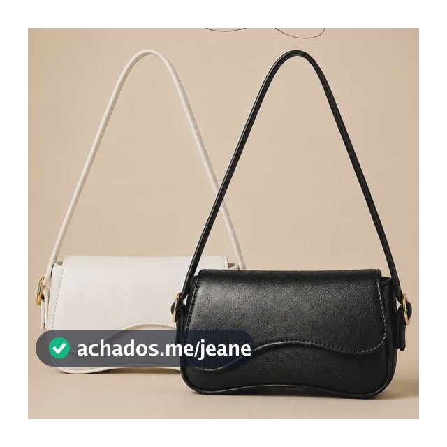Kit 2 Bolsas De Ombro Feminina Baguete Alça Curta Versátil