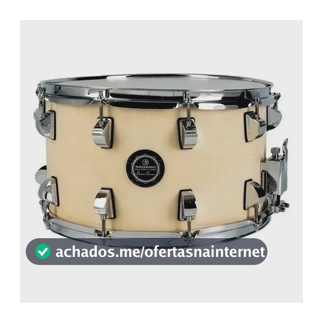 Caixa De Bateria Nagano Big Beat 14x8 Natural Clear Cor Do Casco Marrom-claro