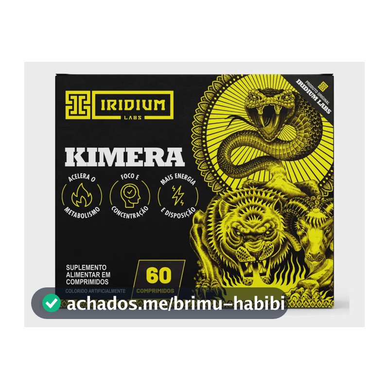 Cafeína Iridium Labs Kimera em comprimidos Sem sabor de 60 un