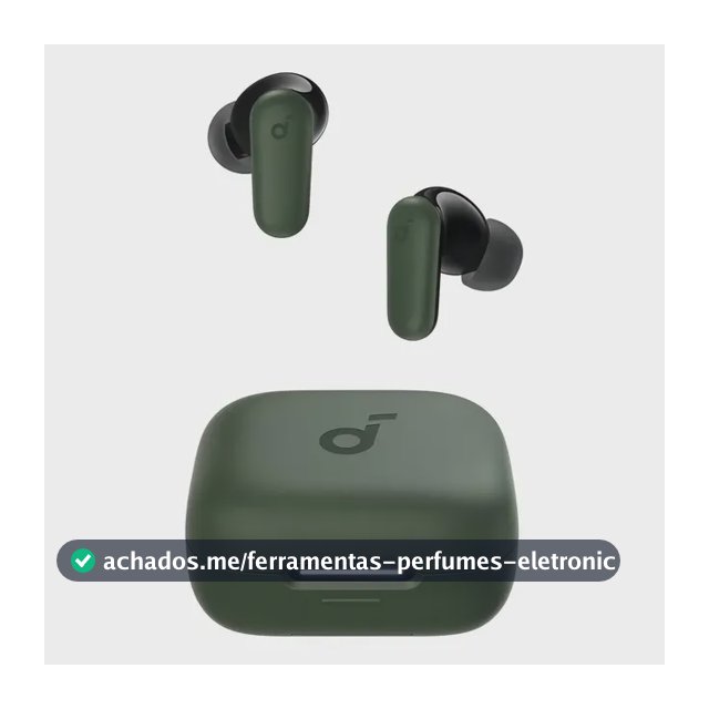 Fone de Ouvido Bluetooth 5.4 soundcore P30i da Anker, Cancelamento de Ruído Adaptativo, Graves Poderosos, 45H de Reprodução, Estojo 2-em-1 com Suporte para Celular, IP54, Fone sem fio TWS, Verde