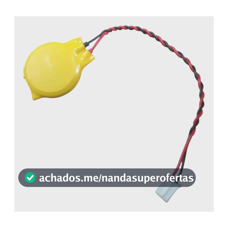Pilha Bateria Cr2032 Com Conector Para Notebook