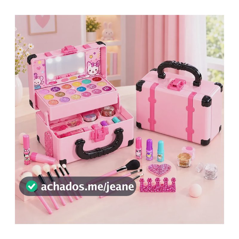 Bolsa De Cosméticos Lavável 32 Em 1 Para Crianças